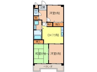 サンユ－ハイツ滝の水の物件間取画像